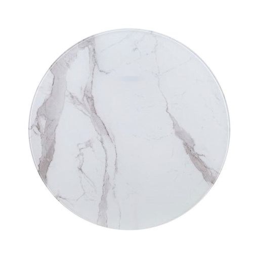 [4552] PLATAFORMA DE PIEDRA REDONDA DE 24" NEGRA (copia)